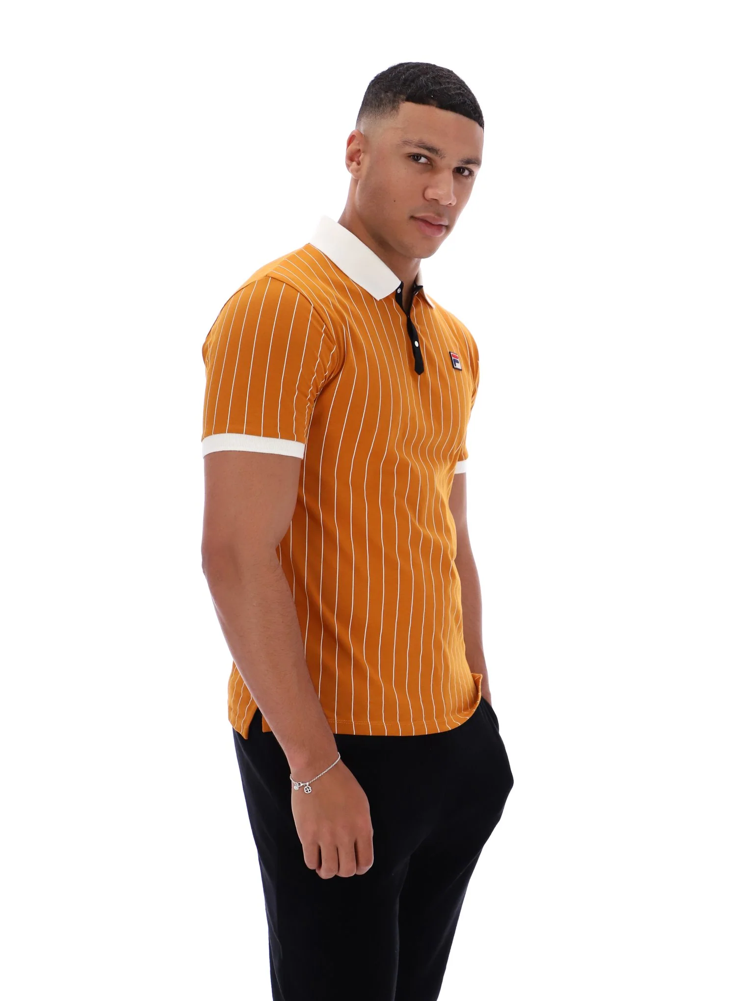 Pumpkin Spice BB1 Classic Vintage Striped Polo - Image 5