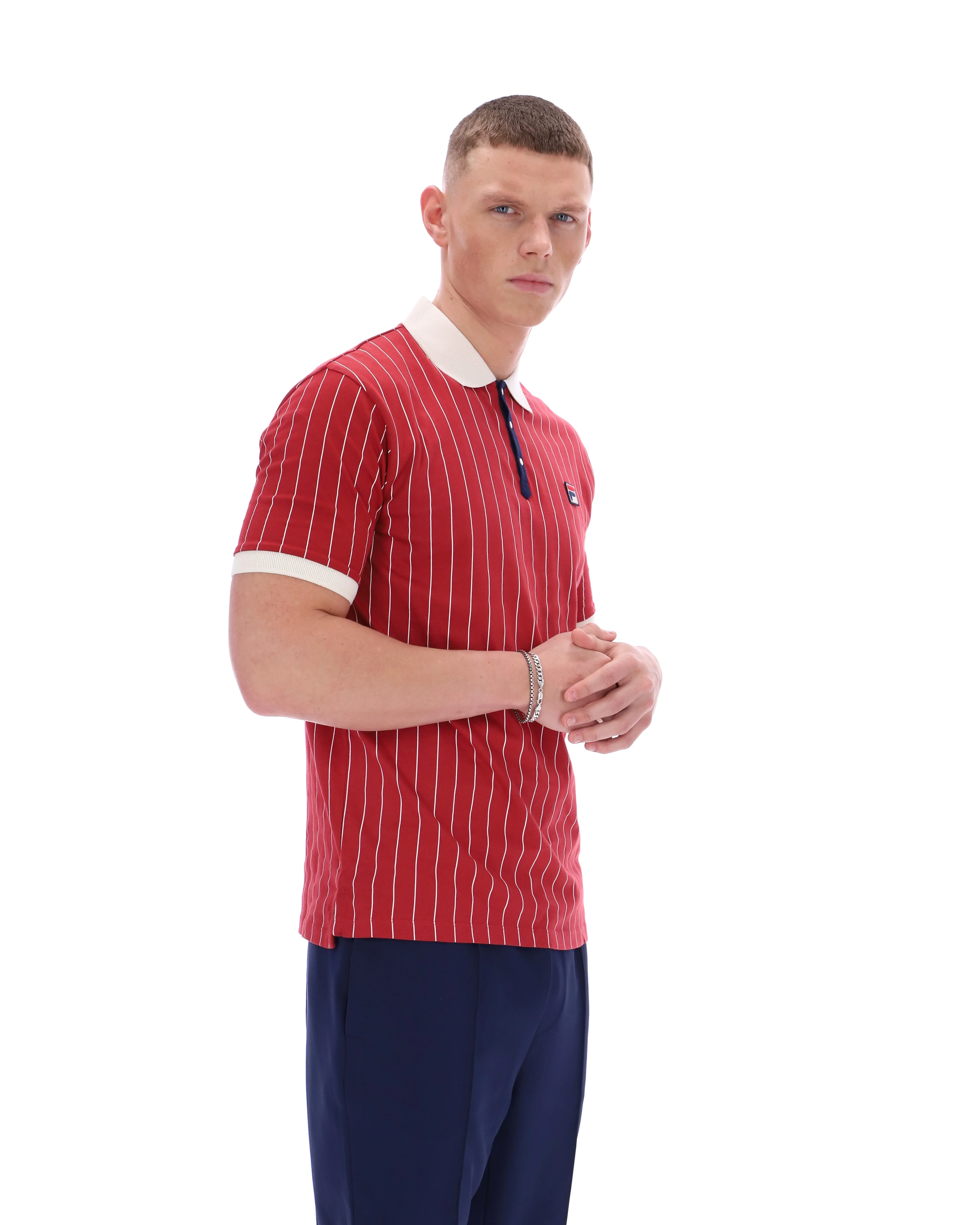 Garnet BB1 Classic Vintage Striped Polo - Image 7