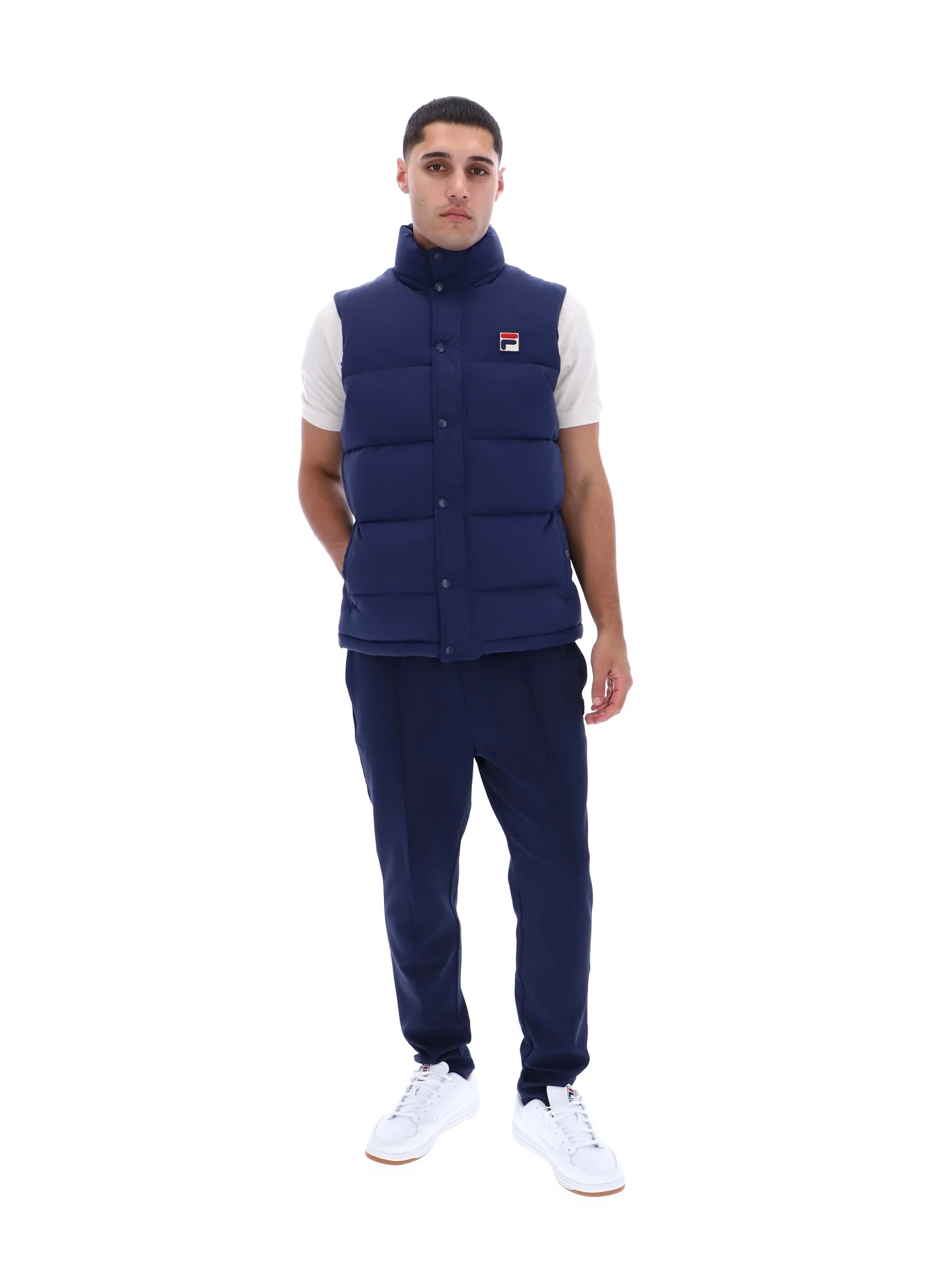 Fila Navy Blaze Padded Gilet - Image 3
