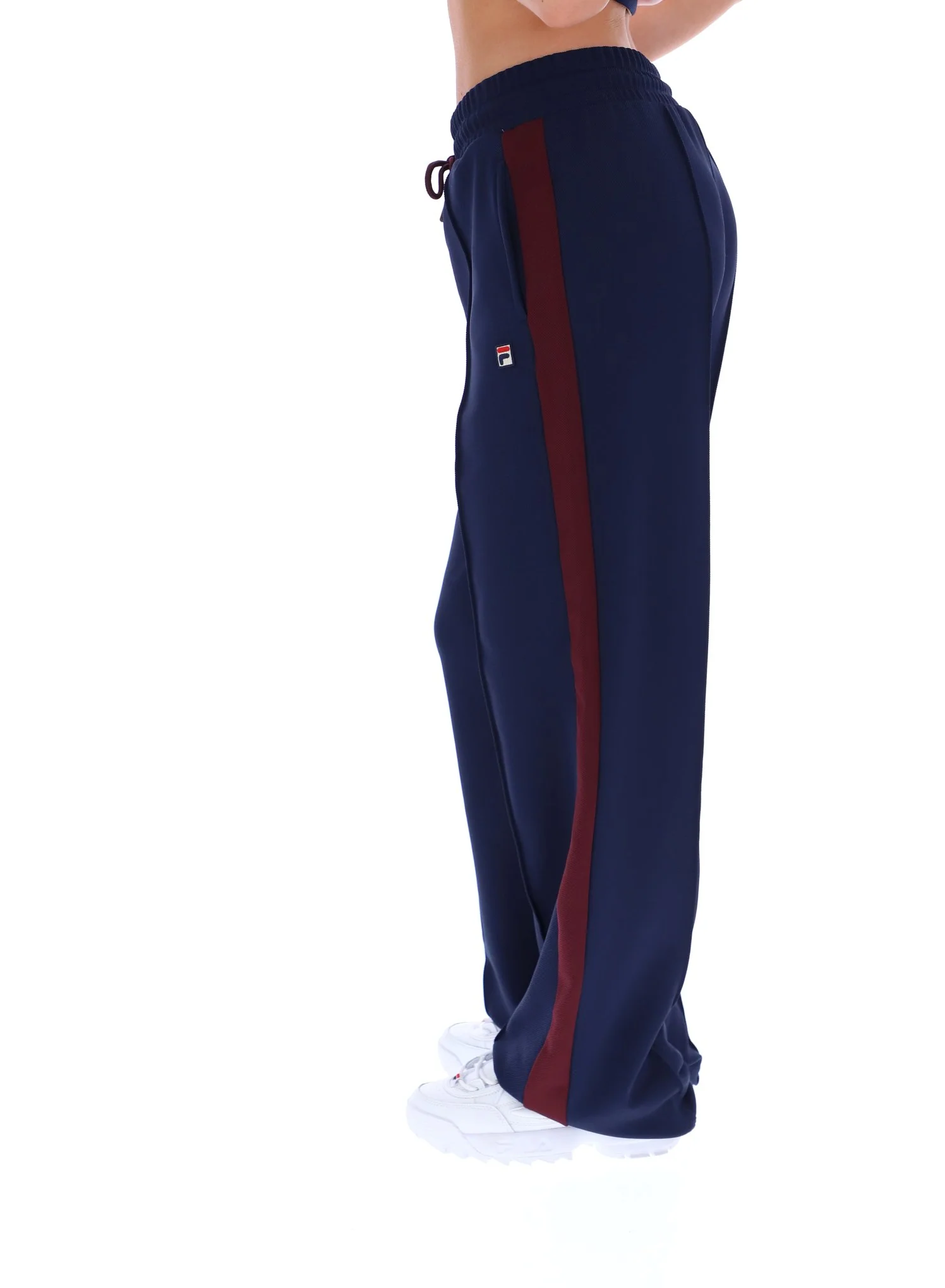 Fila Navy Chiara Smart Straight Leg Trousers - Image 2