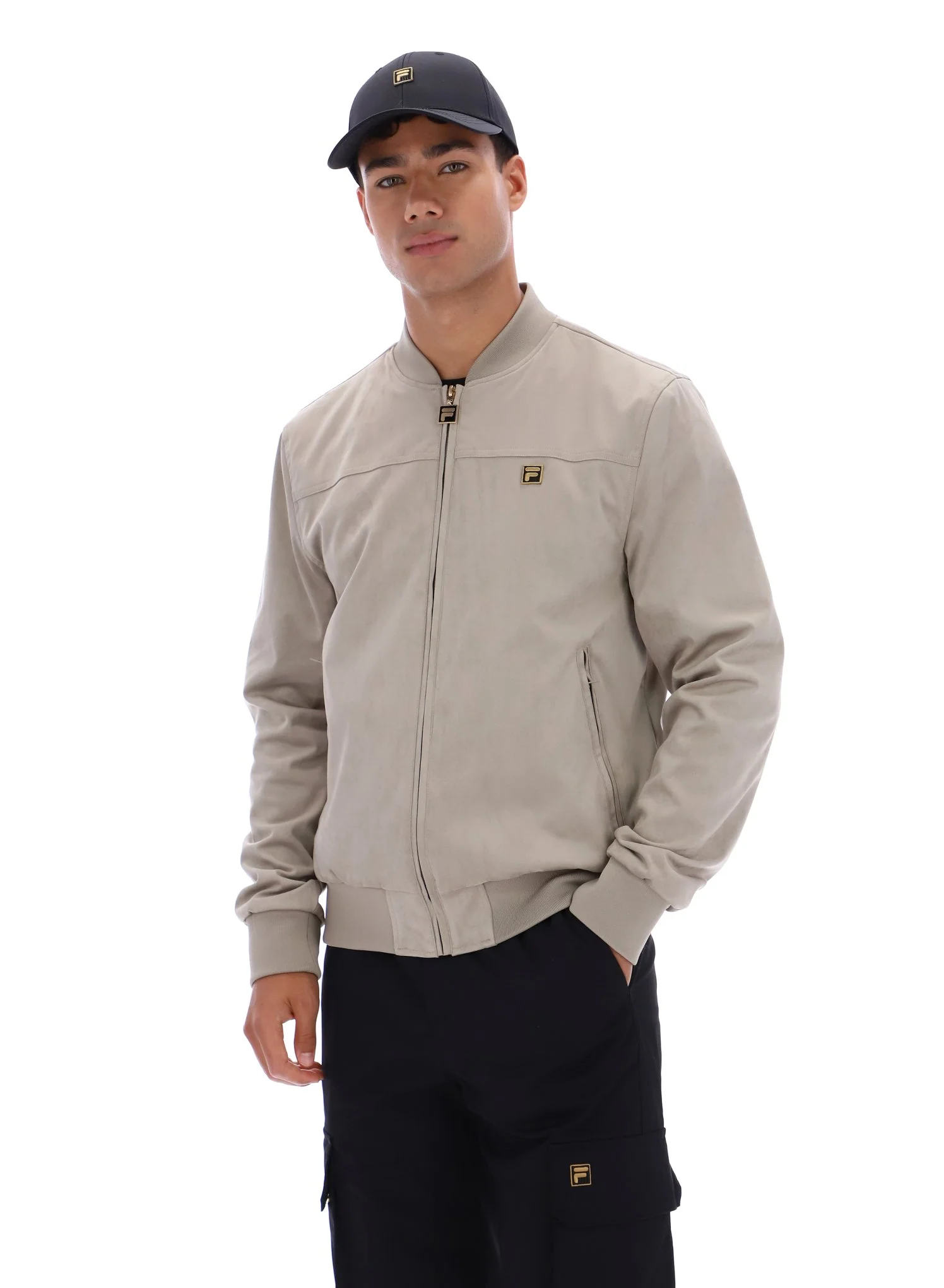 Vintage Khaki Dean Full Zip Faux Suede Jacket - Image 6