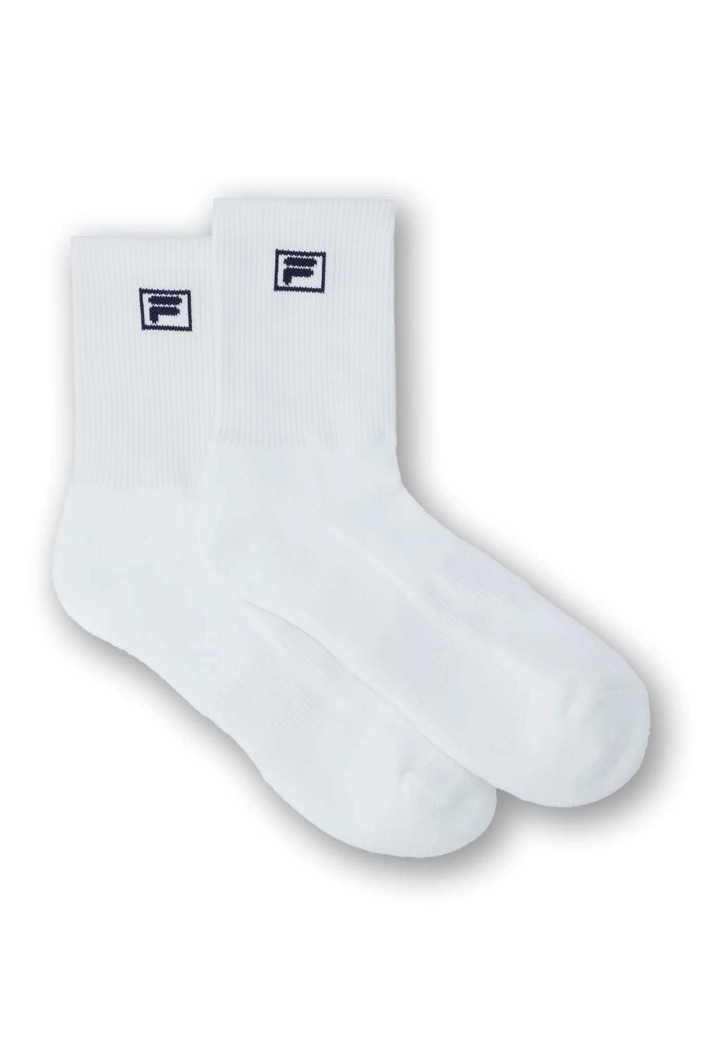 Off White F-Box Mid-Neck Socks