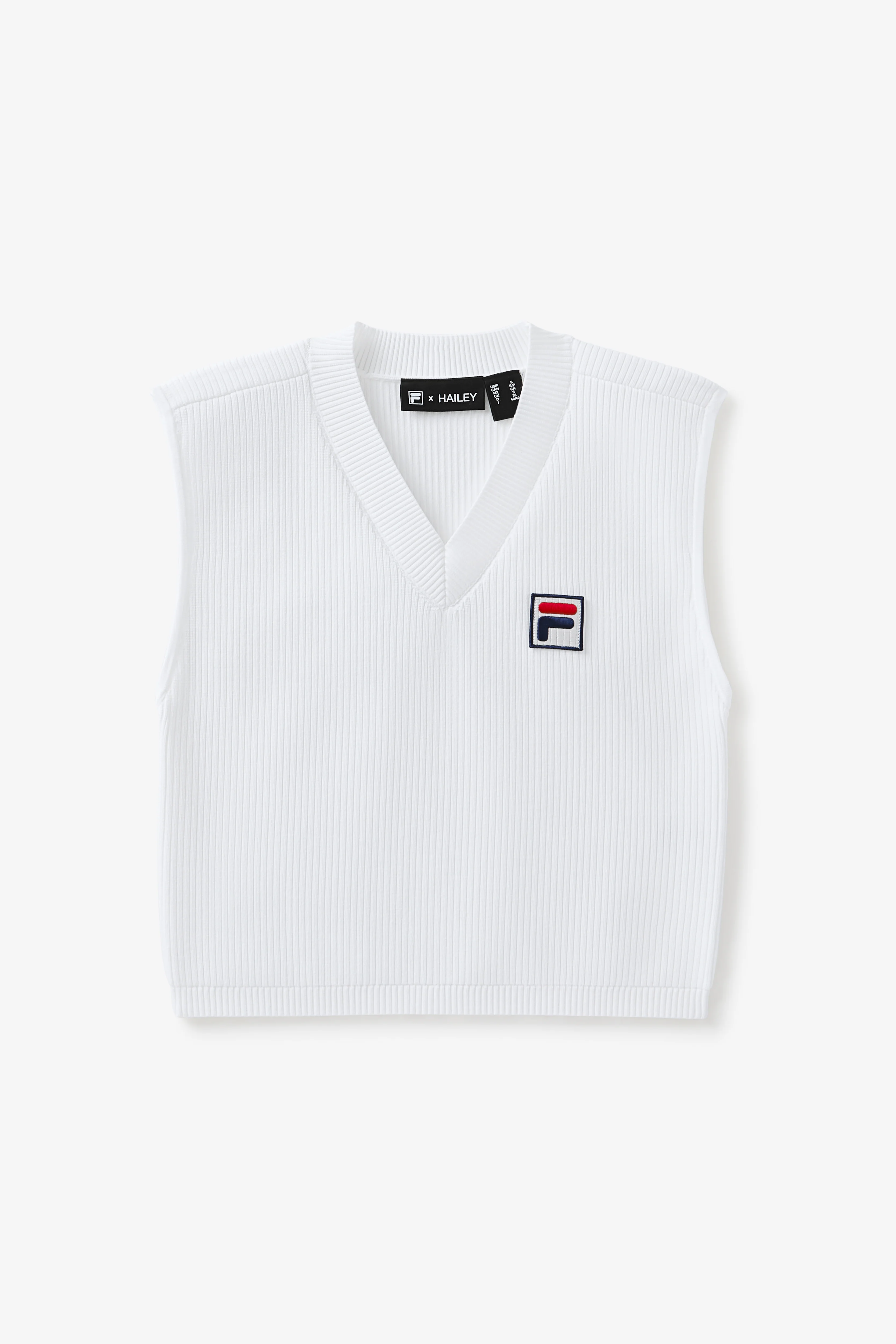 White Fila x Hailey Baby Tank - Image 2