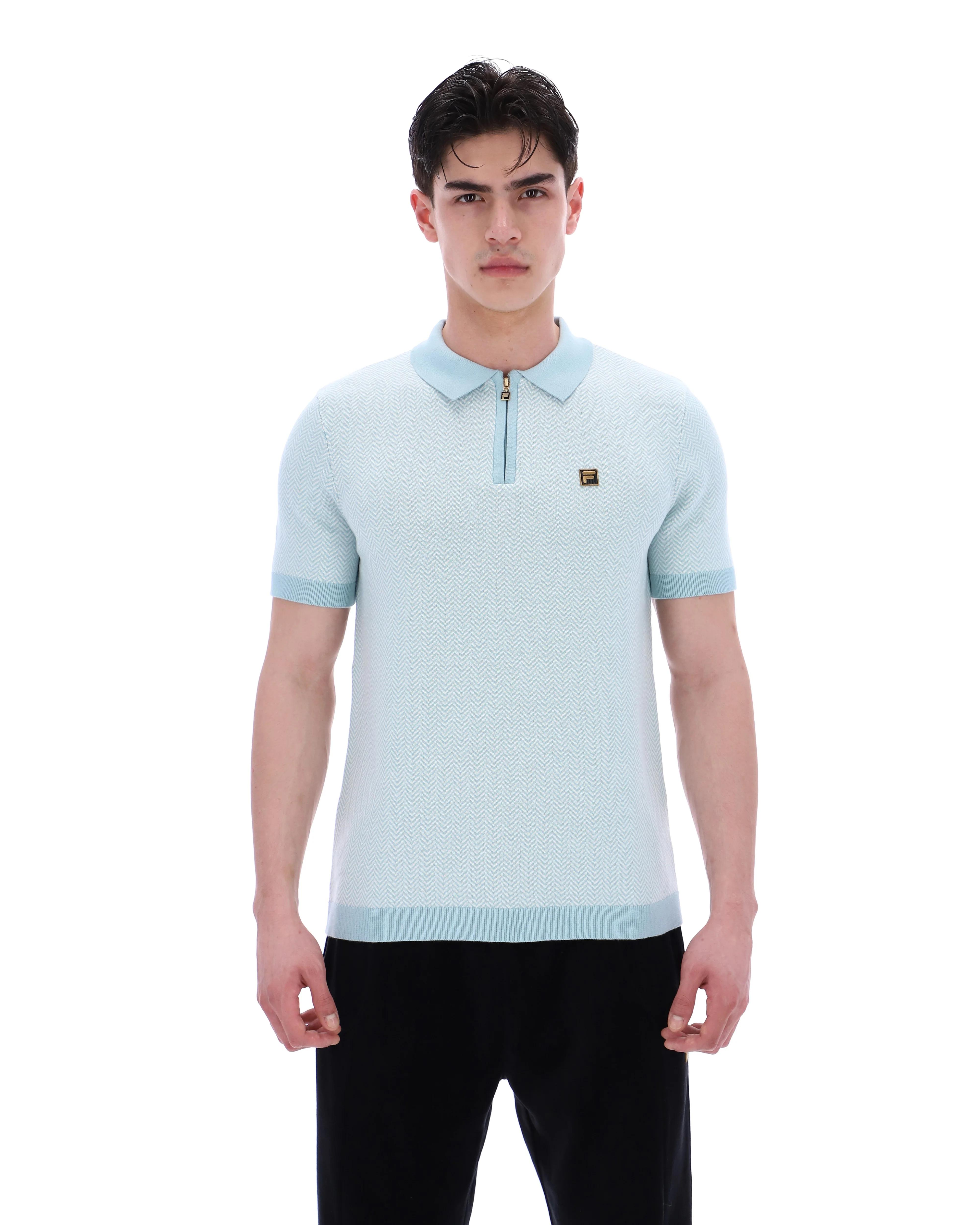 Sterling Blue Marty Zip Polo