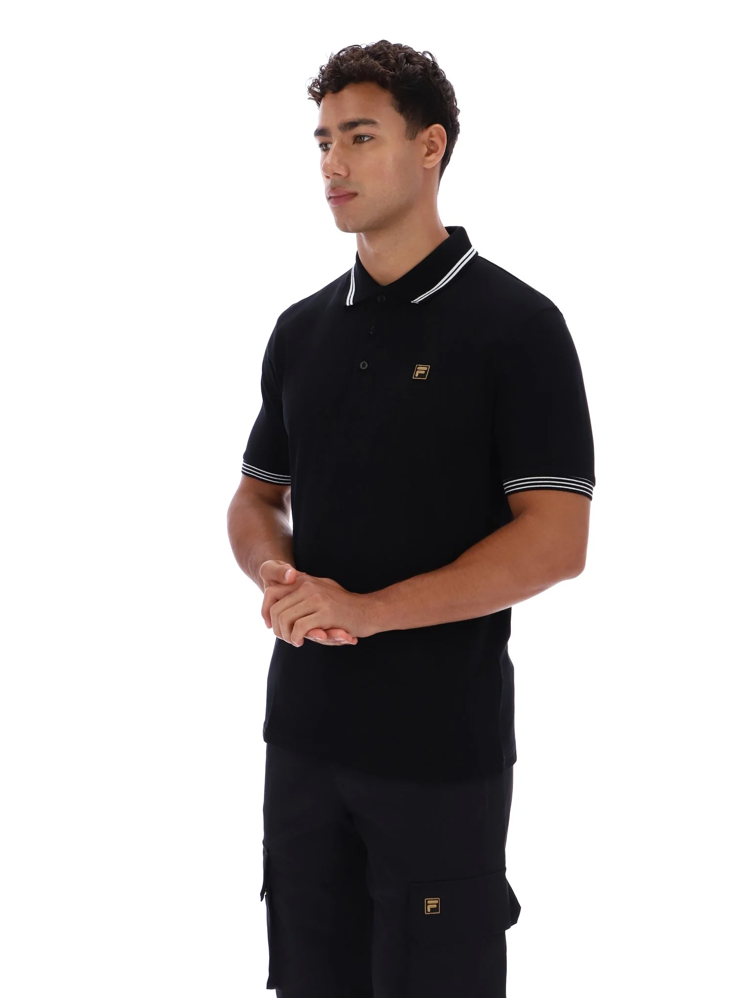 Black Soren 2 Polo Shirt with Tipping - Image 2