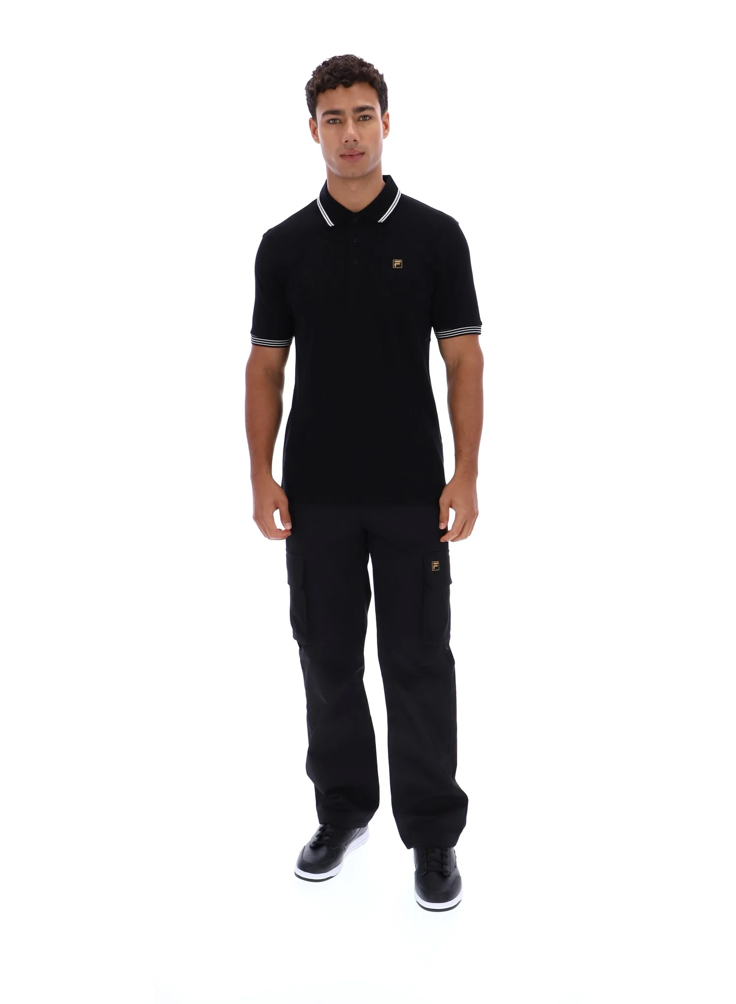 Black Soren 2 Polo Shirt with Tipping - Image 3