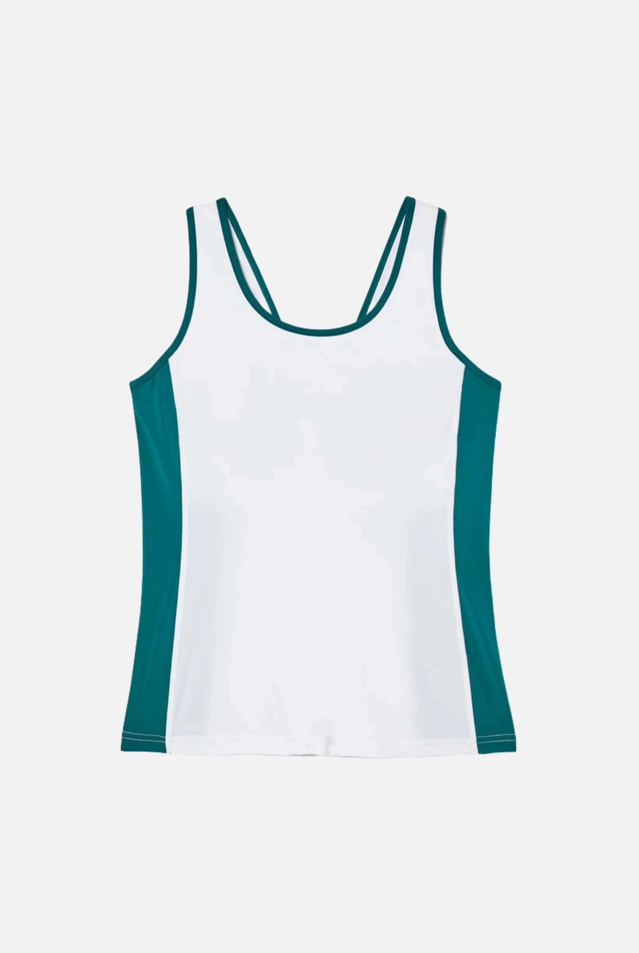 White Pro Tennis V-Back Tank - Image 2