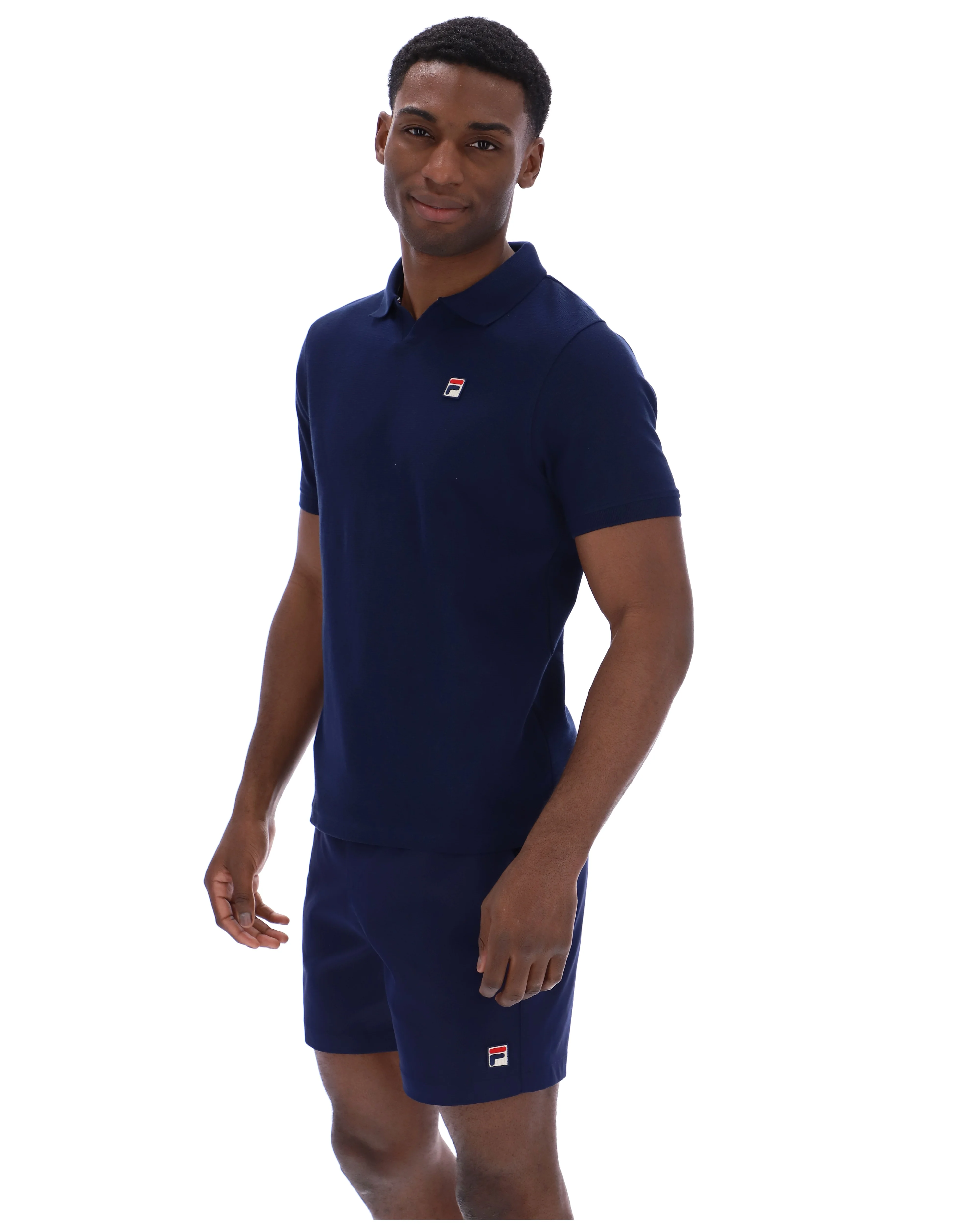 Fila Navy Tristiano Textured Polo - Image 3